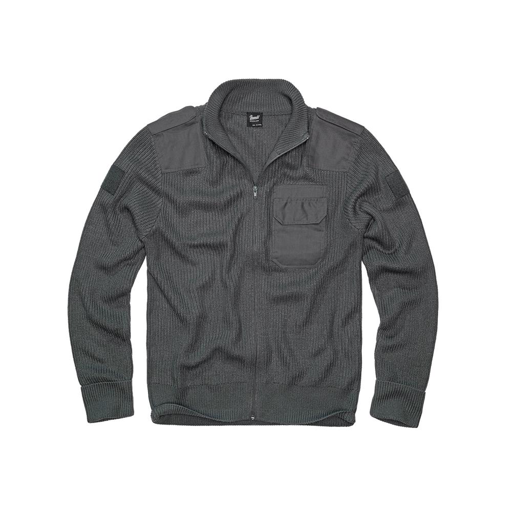 Brandit - BW Cardigan Zip Sweater - Grey